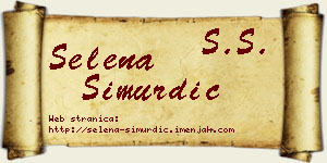 Selena Simurdić vizit kartica